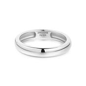 Silver Curve Dome Band image