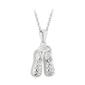 Silver Irish Dancing Poms Necklace image
