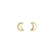 9ct Gold Mini Crescent Moon Earrings