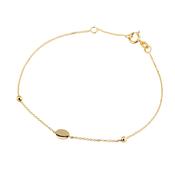 9ct Gold Dainty Circle and Ball Bracelet