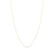 9ct Gold Pearl Cluster Necklace