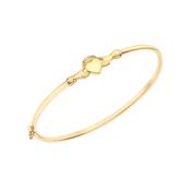 9ct Yellow Gold Claddagh Bangle image
