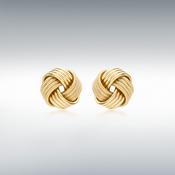 Half and Half Knot Stud Earrings image