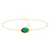 Oval Malachite Bracelet image