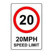 Corriboard Sign 20kph Speed Limit - 047