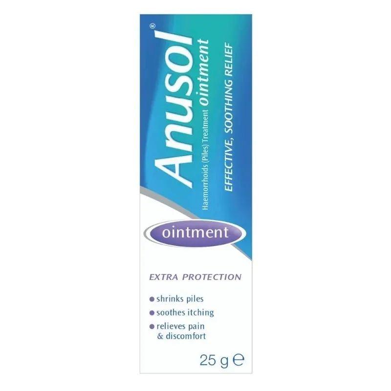 Anusol Ointment for Haemorrhoids (Piles) Treatment, Effective Soothing Relief, 25g, shrinks piles, soothes itching, relieves pain & discomfort