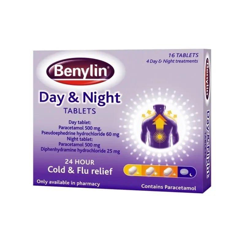 Benylin Day & Night Tablets 16 Count Cold & Flu Relief