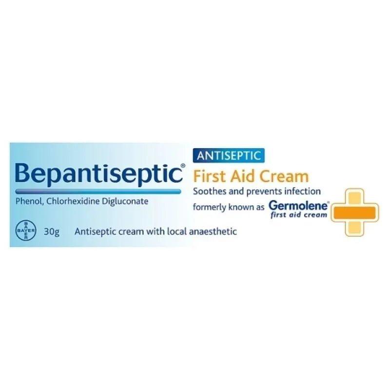 Bepantiseptic First Aid Cream 30g Antiseptic for Cuts, Burns, Soothes & Prevents Infection