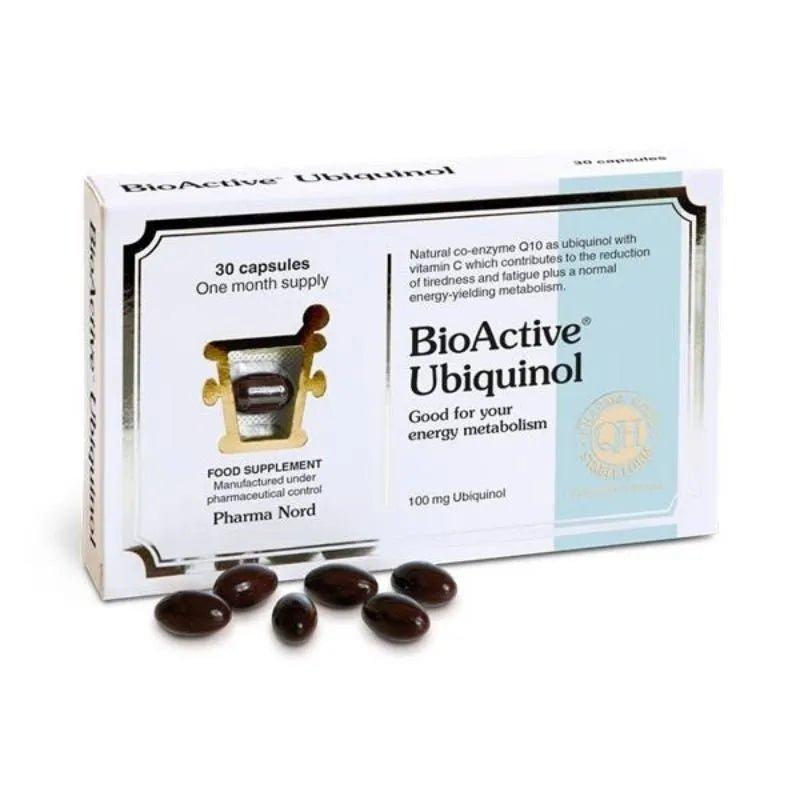 BioActive Ubiquinol 30 Capsules, 100 mg, Supports Energy Metabolism, Pharma Nord