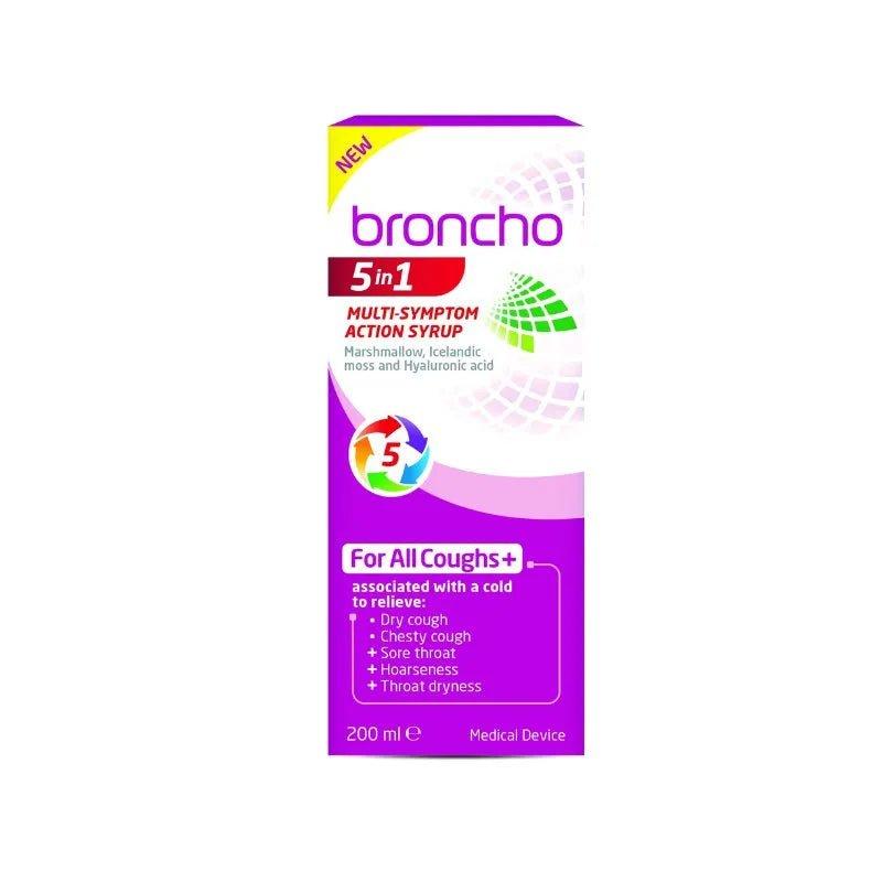 Buttercup Bronchostop Syrup 5 in 1 Multi Symptom Action 120ml For All Coughs