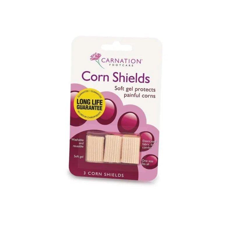Carnation Corn Shields - Soft Gel, Protects Painful Corns, Washable, Reusable, One Size Fits All