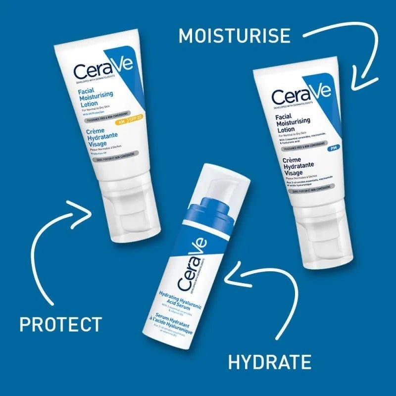 CeraVe Hydrating Hyaluronic Acid Serum, 30ml, with Ceramides, Vitamin B5 & MVE Delivery Technology