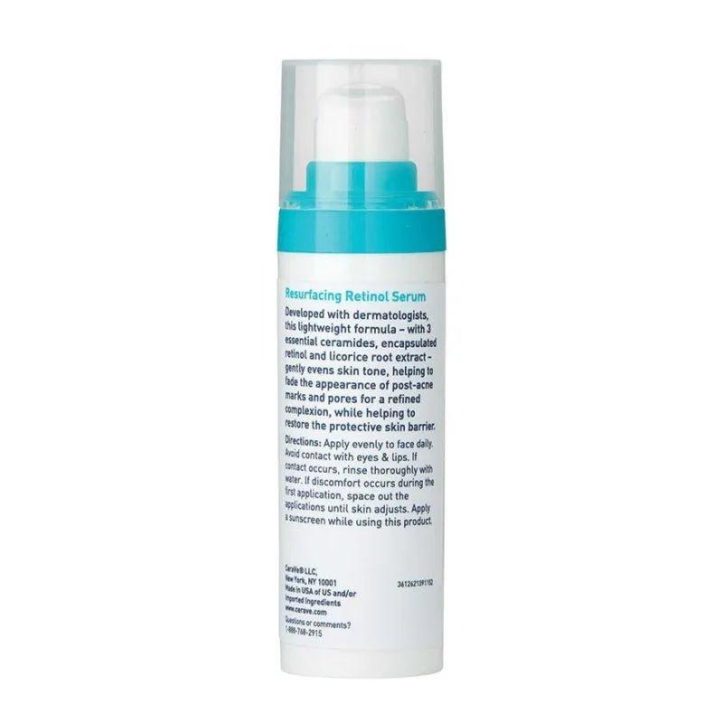 CeraVe Retinol Serum 30ml - Reduces Post-Acne Marks & Pores, Restores Skin Barrier