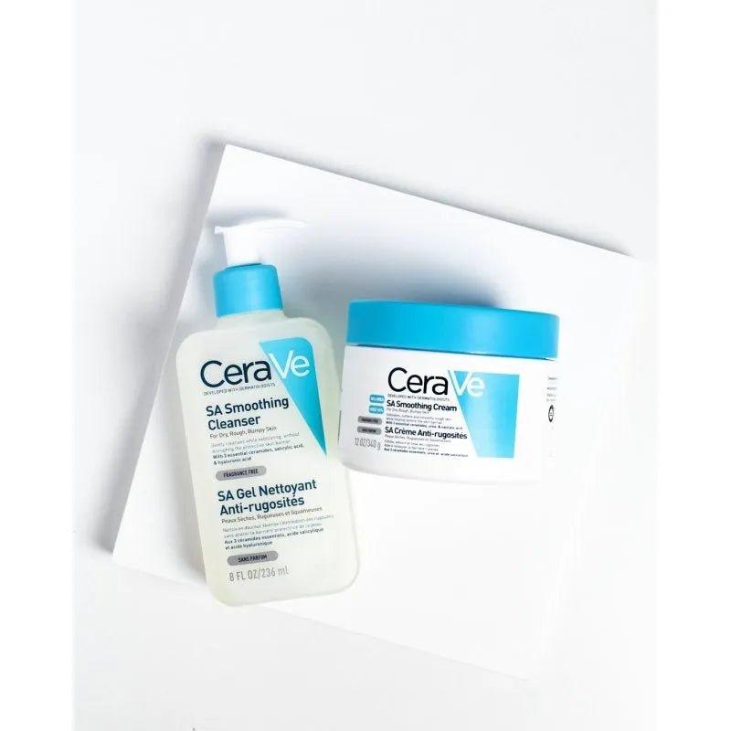 CeraVe SA Smoothing Cream 340g for Dry, Rough & Bumpy Skin with 10% Urea, Fragrance Free, Exfoliates, softens and smooths rough skin