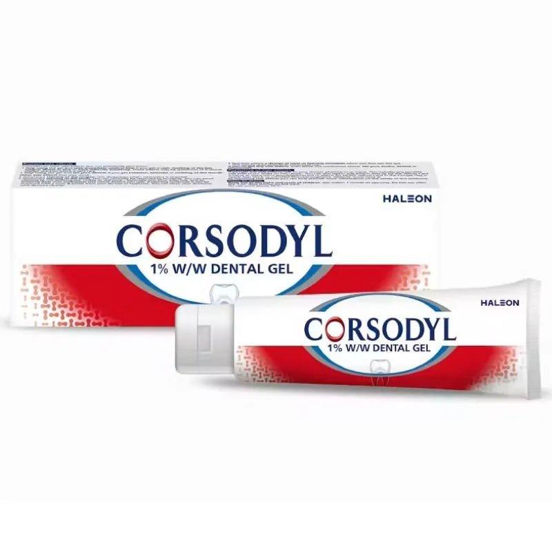 Corsodyl Dental Gel 50g - Treats gum problems, 1% W/W, Chlorhexidine Digluconate