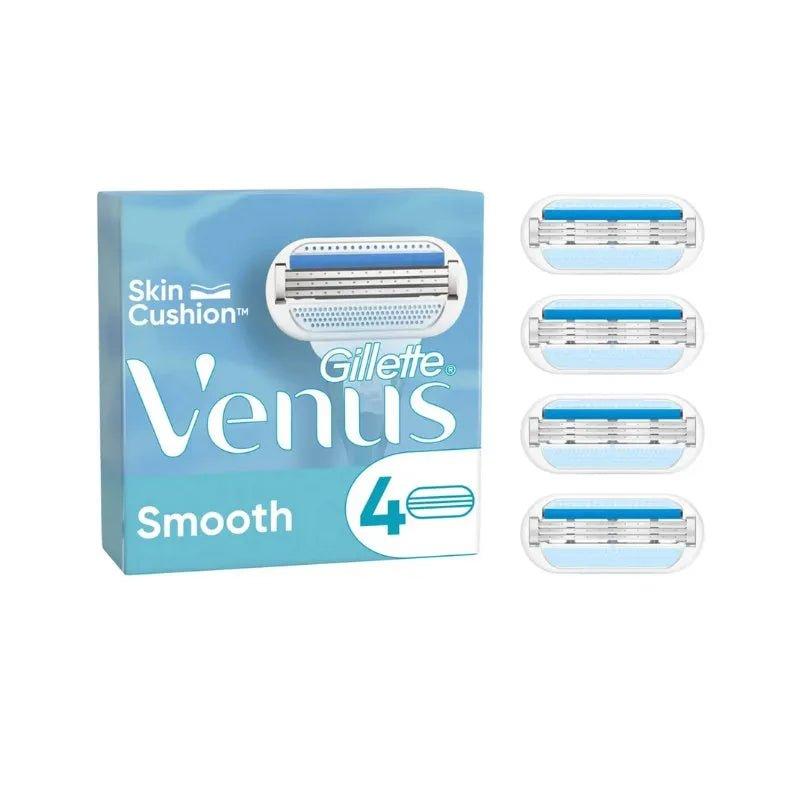 Gillette Venus Razor Blades 4 Pack - 3 Blades, Close & Clean, Lasting Glide