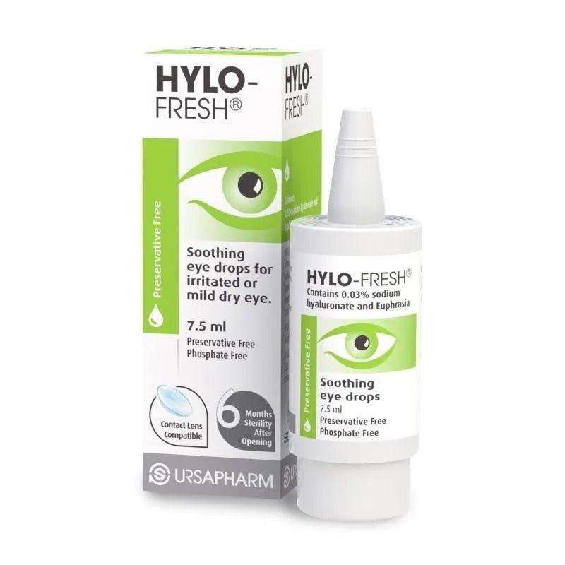 HYLO Fresh Eye Drops 7.5ml - Preservative Free, Soothing, Contact Lens Compatible