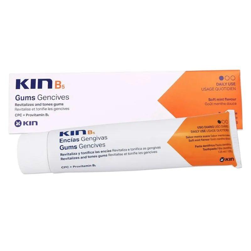 Kin B5 Toothpaste 125ml Soft mint flavor for Gums Gencives, Revitalizes and tones gums