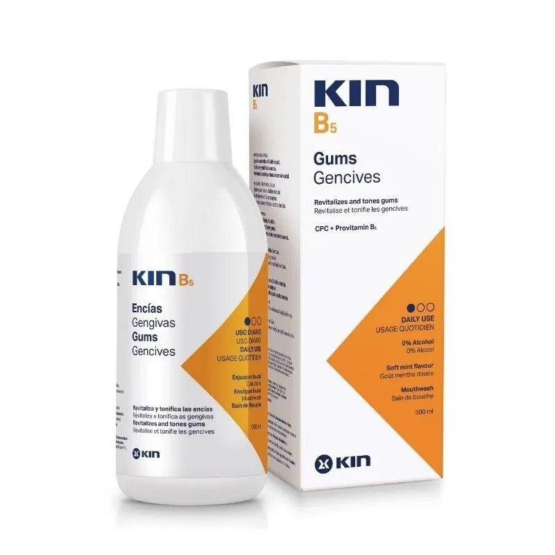 Kin B5 Mouthwash 500ml | Daily Use | 0% Alcohol | Soft Mint Flavor | Revitalizes and tones gums