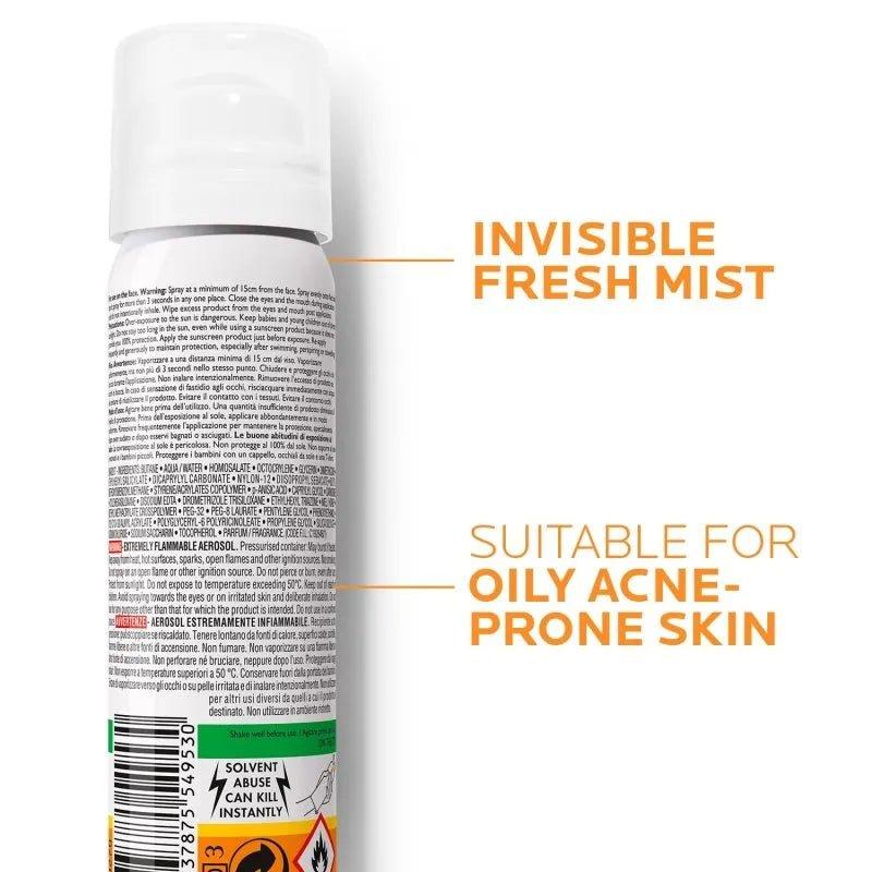 La Roche-Posay Anthelios SPF 50 Mist 75ml Anti-Shine Invisible Fresh