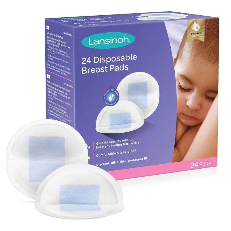 Lansinoh Disposable Nursing Pads 24 Count - Ultra slim, absorbent, stay-dry lining