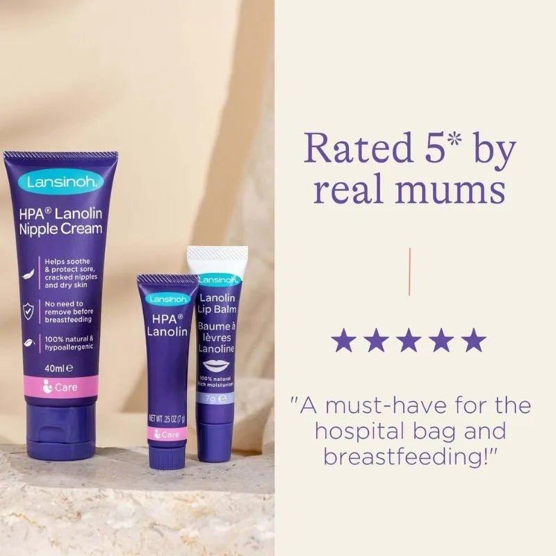 Lansinoh Lanolin Nipple Cream 40ml Soothes & protects sore nipples, Safe for baby, relief for mom, 100% natural