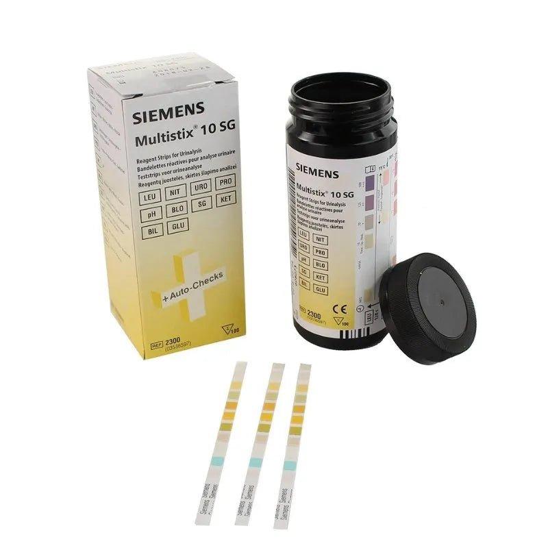 Siemens Multistix 10 SG Urinalysis Strips for Urinalysis 100 Strips Glucose Bilirubin Ketone Specific Gravity Blood pH Protein Urobilinogen Nitrite Leukocytes