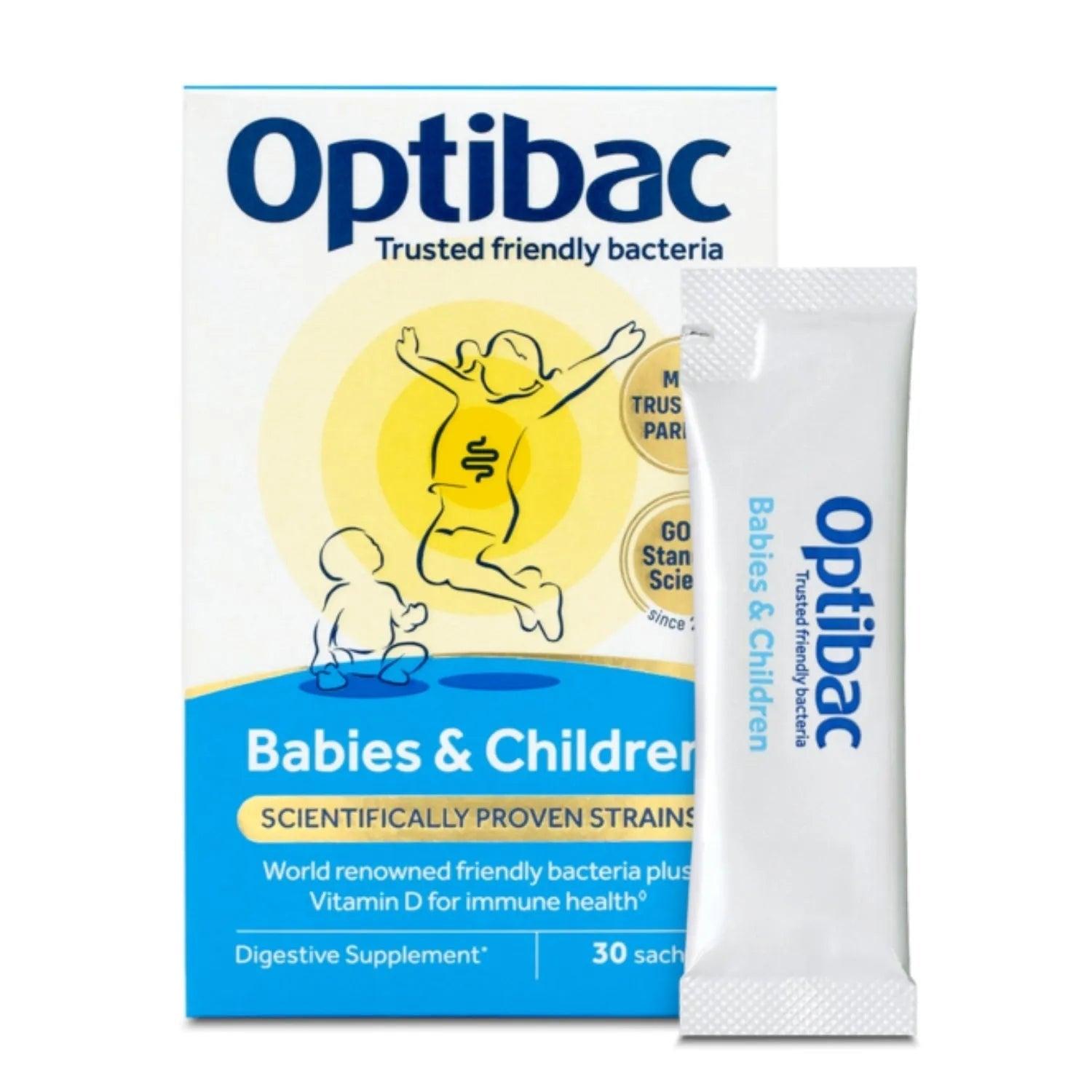 Optibac Babies & Children Probiotic Supplement 30 Pack - Immune & Digestive Health