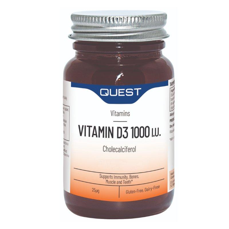 Quest Vitamin D3 1000iu 180 Tablets in Cork GetLocal Ireland