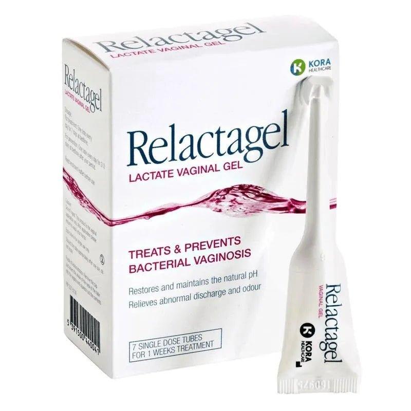 Relactagel Lactate Vaginal Gel - Treats & Prevents Bacterial Vaginosis, 7 Pack, Restores pH, Relieves Discharge & Odour