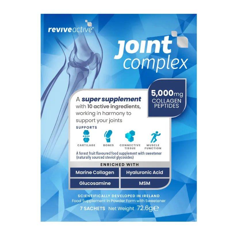 Revive Active Joint Complex 7 Day Pack Marine Collagen, MSM, Glucosamine, Hyaluronic Acid, Forest Fruit Flavor