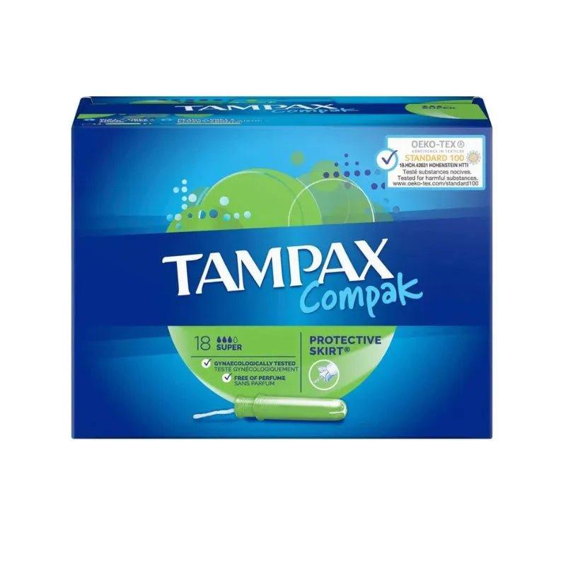 Tampax Compak Super Tampons 18 Pack