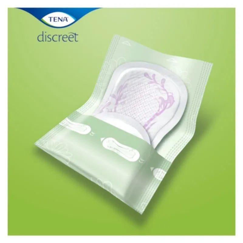 Tena Discreet Normal Pads - Dry, Secure & Odour Control - 3x Protection