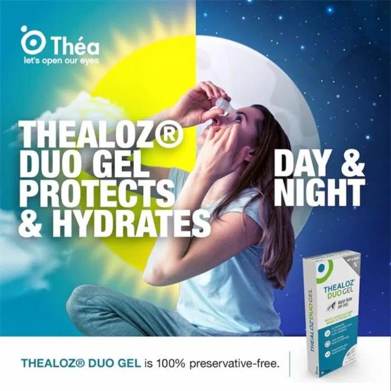 Thealoz Duo Gel for Dry Eyes - 30 Single Doses - Relief, Protects, Hydrates & Lubricates, Preservative-free, Long-lasting relief, Suitable for contact lens wearers