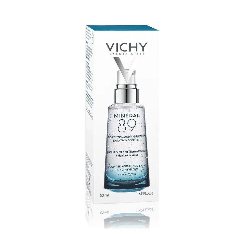 Vichy Mineral 89 Face Serum 50ml - Hydrates, Plumps, Smoothes - Hyaluronic Acid