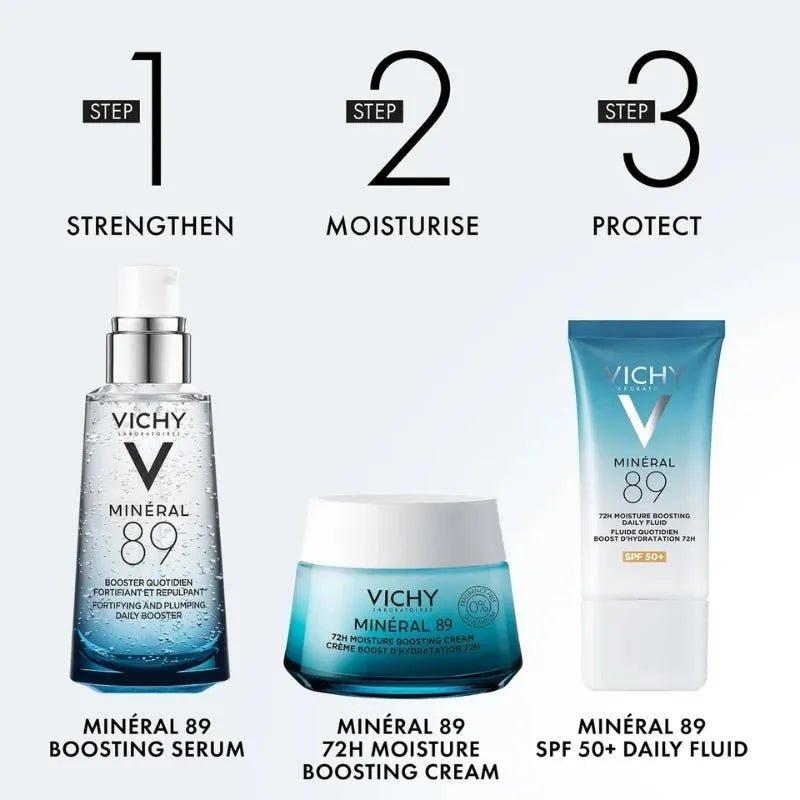 Vichy Mineral 89 72H Moisture Boosting Cream, Fragrance-Free