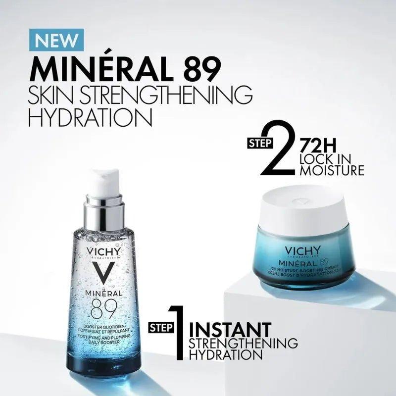 Vichy Mineral 89 72H Moisture Boosting Cream, Fragrance-Free