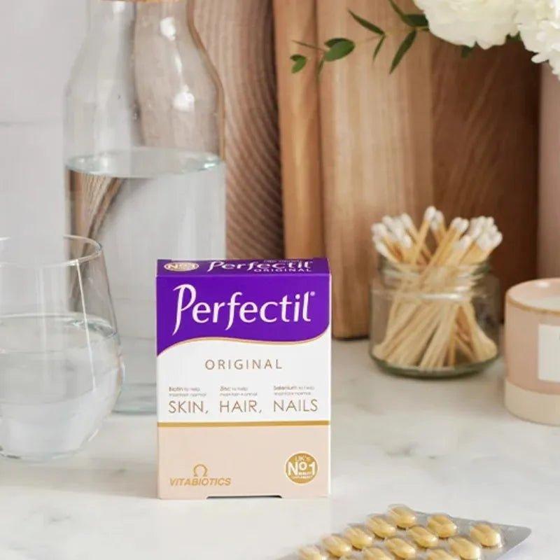 Vitabiotics Perfectil Original Supplement for Skin, Hair & Nails - 30 Tablets. Contains Biotin, Zinc & Selenium