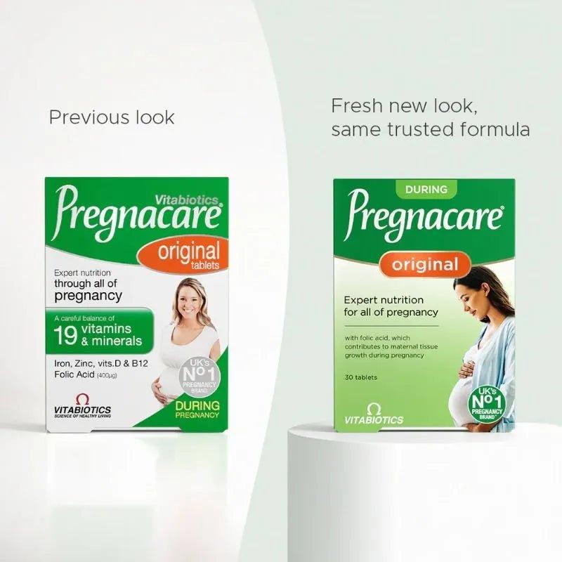 Vitabiotics Pregnacare Original 90 Tablets - 19 Vitamins & Minerals, Folic Acid, During Pregnancy