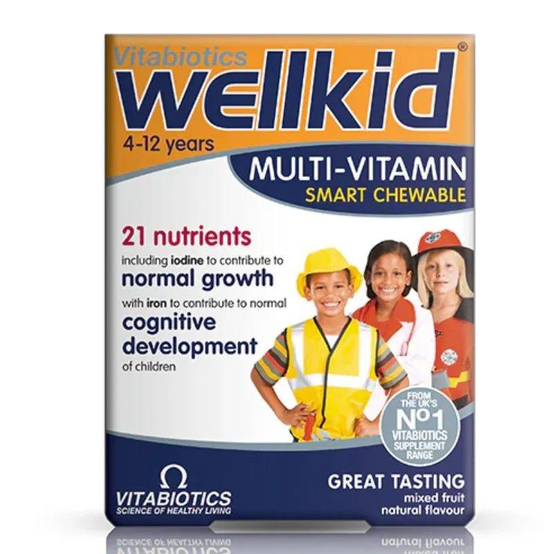 Vitabiotics Wellkid Multi-Vitamin Smart Chewable 30 Pack 4-12 years