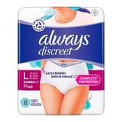 Always Discreet Pants Plus Large 8 Pack
