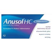 Anusol Hc Suppositories 12 Pack