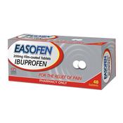 Easofen 200mg Ibuprofen Film Coated Tablets 48 Pack