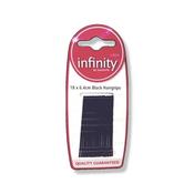 Infinity 6.4cm Black Hairgrips 18 Pack