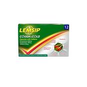 Lemsip Cough &amp; Cold Paracetamol 500mg Capsules 12 Pack