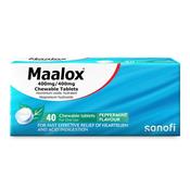 Maalox 400mg Chewable Tablets 40 Pack image