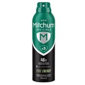 Mitchum for Men Invisible Pure Energy Aerosol Deodorant 200ml image