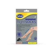 Scholl Flight Socks Natural Sheer Medium Sz 6-8