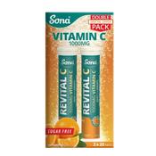 Sona Revital C Effervescent Double Pack Orange Flavour Tablets 2X20 Pk
