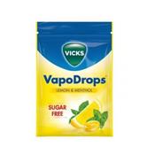 Vicks VapoDrops Lozenges Lemon &amp; Menthol Sugar Free 72g